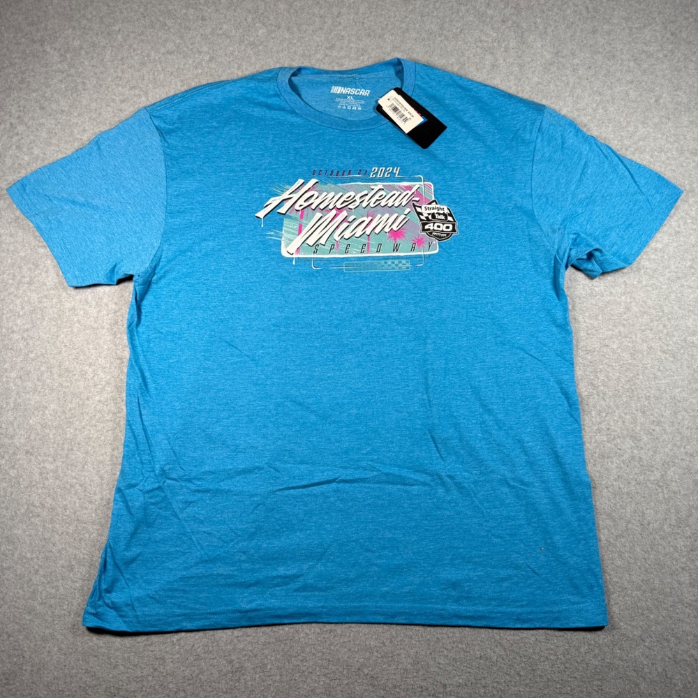 NASCAR Homestead Miami Speedway 2024 Event T-Shirt Blue XL HOM1MT001905